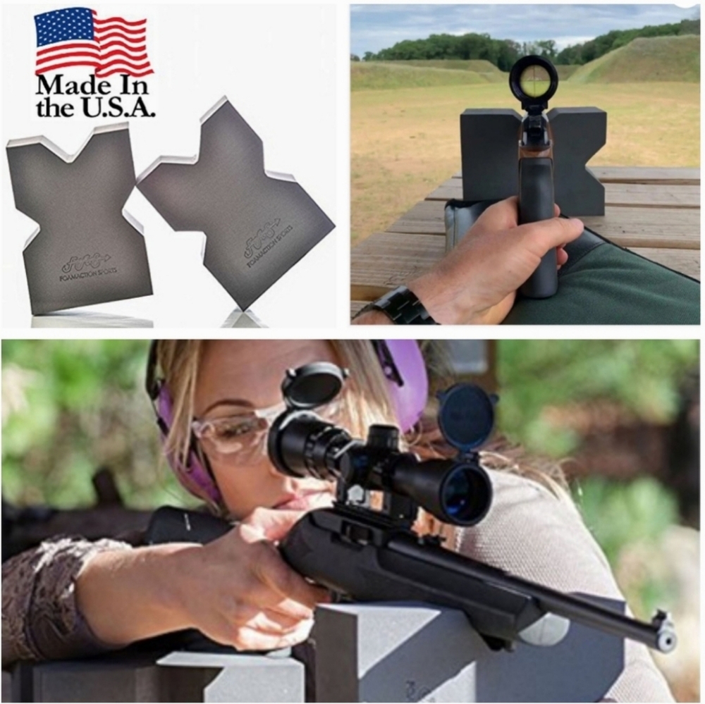 Gun Support Shooting Rest 2PK Foam Action Sports NEW FAS